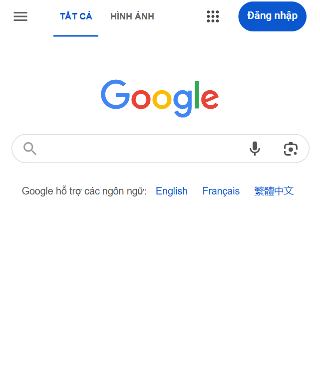 Người dùng gõ từ khóa tìm kiếm trên google - truyền thông knk